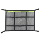 Maxbell Car Ceiling Cargo Net Pocket Car Storage Mesh Organizer for Van Camping Green