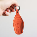 Maxbell Car Key Fob Cover Wear Resistant Key Case for Byd Seal Yuan Plus Atto 3 Orange