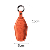 Maxbell Car Key Fob Cover Wear Resistant Key Case for Byd Seal Yuan Plus Atto 3 Orange