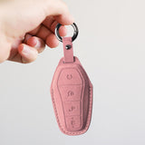 Maxbell Car Key Fob Cover Wear Resistant Key Case for Byd Seal Yuan Plus Atto 3 Pink