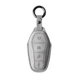 Maxbell Car Key Fob Cover Wear Resistant Key Case for Byd Seal Yuan Plus Atto 3 Gray