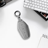 Maxbell Car Key Fob Cover Wear Resistant Key Case for Byd Seal Yuan Plus Atto 3 Gray