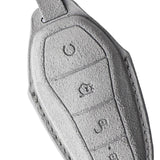 Maxbell Car Key Fob Cover Wear Resistant Key Case for Byd Seal Yuan Plus Atto 3 Gray