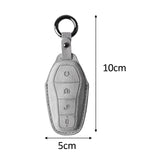 Maxbell Car Key Fob Cover Wear Resistant Key Case for Byd Seal Yuan Plus Atto 3 Gray