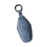 Maxbell Car Key Fob Cover Wear Resistant Key Case for Byd Seal Yuan Plus Atto 3 Sea Blue