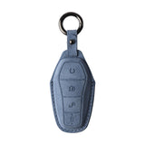 Maxbell Car Key Fob Cover Wear Resistant Key Case for Byd Seal Yuan Plus Atto 3 Sea Blue
