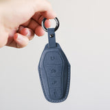 Maxbell Car Key Fob Cover Wear Resistant Key Case for Byd Seal Yuan Plus Atto 3 Sea Blue