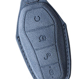 Maxbell Car Key Fob Cover Wear Resistant Key Case for Byd Seal Yuan Plus Atto 3 Sea Blue