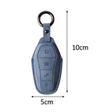 Maxbell Car Key Fob Cover Wear Resistant Key Case for Byd Seal Yuan Plus Atto 3 Sea Blue