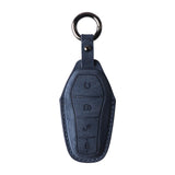 Maxbell Car Key Fob Cover Wear Resistant Key Case for Byd Seal Yuan Plus Atto 3 Navy Blue