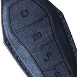 Maxbell Car Key Fob Cover Wear Resistant Key Case for Byd Seal Yuan Plus Atto 3 Navy Blue