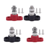 Maxbell M10 Terminal Block Stud Power Distribution Block for Auto Truck RV Boat Red