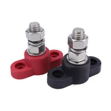 Maxbell M10 Terminal Block Stud Power Distribution Block for Auto Truck RV Boat Red