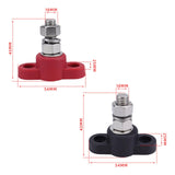 Maxbell M10 Terminal Block Stud Power Distribution Block for Auto Truck RV Boat Red