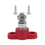 Maxbell M10 Terminal Block Stud Power Distribution Block for Auto Truck RV Boat Red