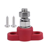 Maxbell M10 Terminal Block Stud Power Distribution Block for Auto Truck RV Boat Red