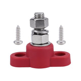 Maxbell M10 Terminal Block Stud Power Distribution Block for Auto Truck RV Boat Red