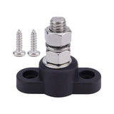 Maxbell M10 Terminal Block Stud Power Distribution Block for Auto Truck RV Boat Black