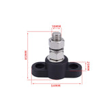 Maxbell M10 Terminal Block Stud Power Distribution Block for Auto Truck RV Boat Black