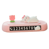 Maxbell Car Temporary Parking Card Phone Number Plate for Car Dashboard Parking