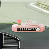 Maxbell Car Temporary Parking Card Phone Number Plate for Car Dashboard Parking