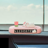 Maxbell Car Temporary Parking Card Phone Number Plate for Car Dashboard Parking