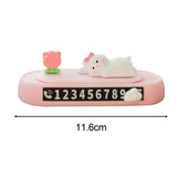 Maxbell Car Temporary Parking Card Phone Number Plate for Car Dashboard Parking