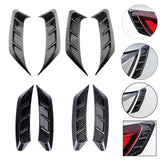 Maxbell 2x Car Headlight Eyebrow Universal Headlamps Eyebrow Trim Cover for Auto A Black