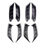 Maxbell 2x Car Headlight Eyebrow Universal Headlamps Eyebrow Trim Cover for Auto A Black