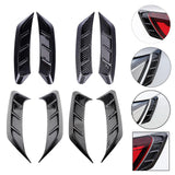 Maxbell 2x Car Headlight Eyebrow Universal Headlamps Eyebrow Trim Cover for Auto A Black