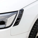 Maxbell 2x Car Headlight Eyebrow Universal Headlamps Eyebrow Trim Cover for Auto A Black