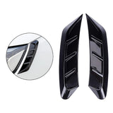 Maxbell 2x Car Headlight Eyebrow Universal Headlamps Eyebrow Trim Cover for Auto A Black