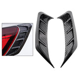 Maxbell 2x Car Headlight Eyebrow Universal Headlamps Eyebrow Trim Cover for Auto B Carbon Fiber Black