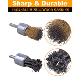 Maxbell Wire Wheel Brush Pen Brush for Cleaning Rust Drill Attachment Strippings