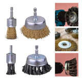 Maxbell Wire Wheel Brush Pen Brush for Cleaning Rust Drill Attachment Strippings