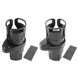 Maxbell Dual Cup Holder Expander Expandable Universal Mount Adjustable Fit Most Cars Carbon fiber