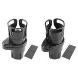 Maxbell Dual Cup Holder Expander Expandable Universal Mount Adjustable Fit Most Cars Carbon fiber