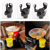 Maxbell Dual Cup Holder Expander Expandable Universal Mount Adjustable Fit Most Cars Carbon fiber