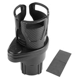 Maxbell Dual Cup Holder Expander Expandable Universal Mount Adjustable Fit Most Cars Carbon fiber