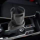 Maxbell Dual Cup Holder Expander Expandable Universal Mount Adjustable Fit Most Cars Carbon fiber