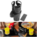 Maxbell Dual Cup Holder Expander Expandable Universal Mount Adjustable Fit Most Cars Carbon fiber