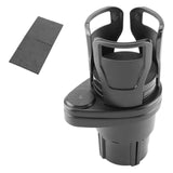 Maxbell Dual Cup Holder Expander Expandable Universal Mount Adjustable Fit Most Cars Black