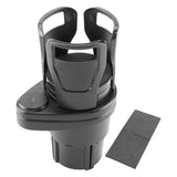 Maxbell Dual Cup Holder Expander Expandable Universal Mount Adjustable Fit Most Cars Black