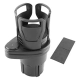 Maxbell Dual Cup Holder Expander Expandable Universal Mount Adjustable Fit Most Cars Black