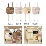 Maxbell Car Tissue Box with Trash Can Tissue Storage Box Women Gift Tissue Dispenser Style A