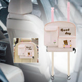 Maxbell Car Tissue Box with Trash Can Tissue Storage Box Women Gift Tissue Dispenser Style B