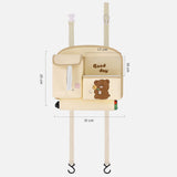 Maxbell Car Tissue Box with Trash Can Tissue Storage Box Women Gift Tissue Dispenser Style C