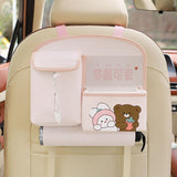 Maxbell Car Tissue Box with Trash Can Tissue Storage Box Women Gift Tissue Dispenser Style D