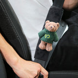 Maxbell Car Seat Belt Strap Cover Handbag Camera Backpack Straps Car Seatbelt Covers Green Plush