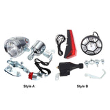 Maxbell Dynamo Bike Light Set with Included Wiring Eco Friendly Waterproof Headlight Style A